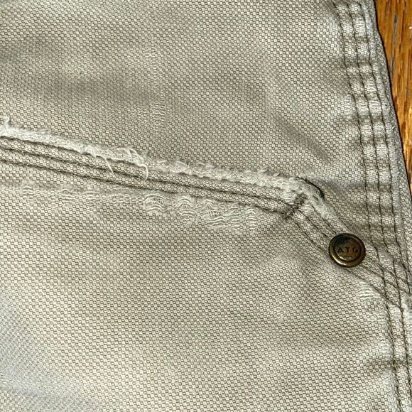 All-Terrain Gear Wrangler gray straight distressed frayed hem denim mens jeans - Picture 16 of 16